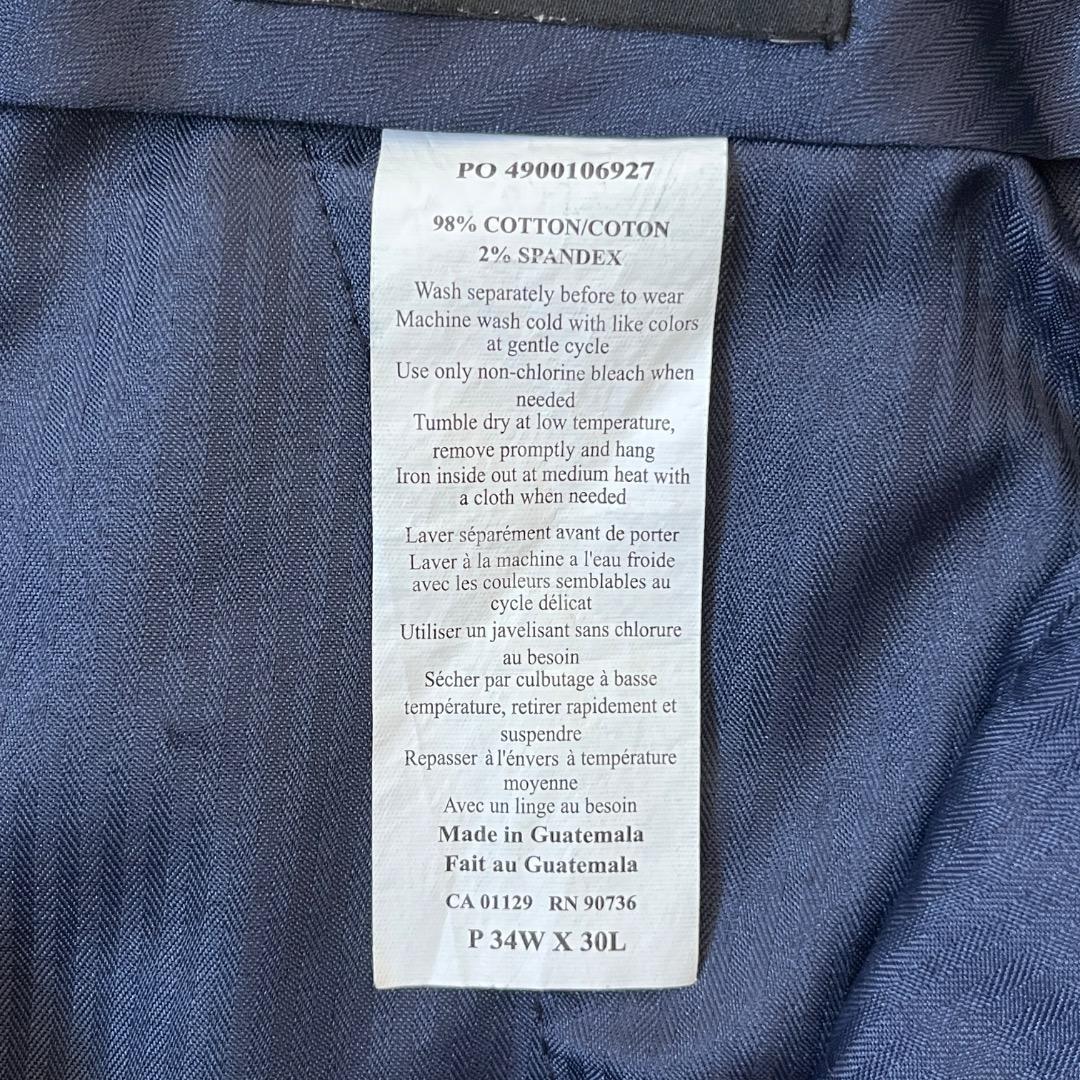 ローレン ラルフローレン W34 ポロチノ コーデュロイ 古着 黒 17809