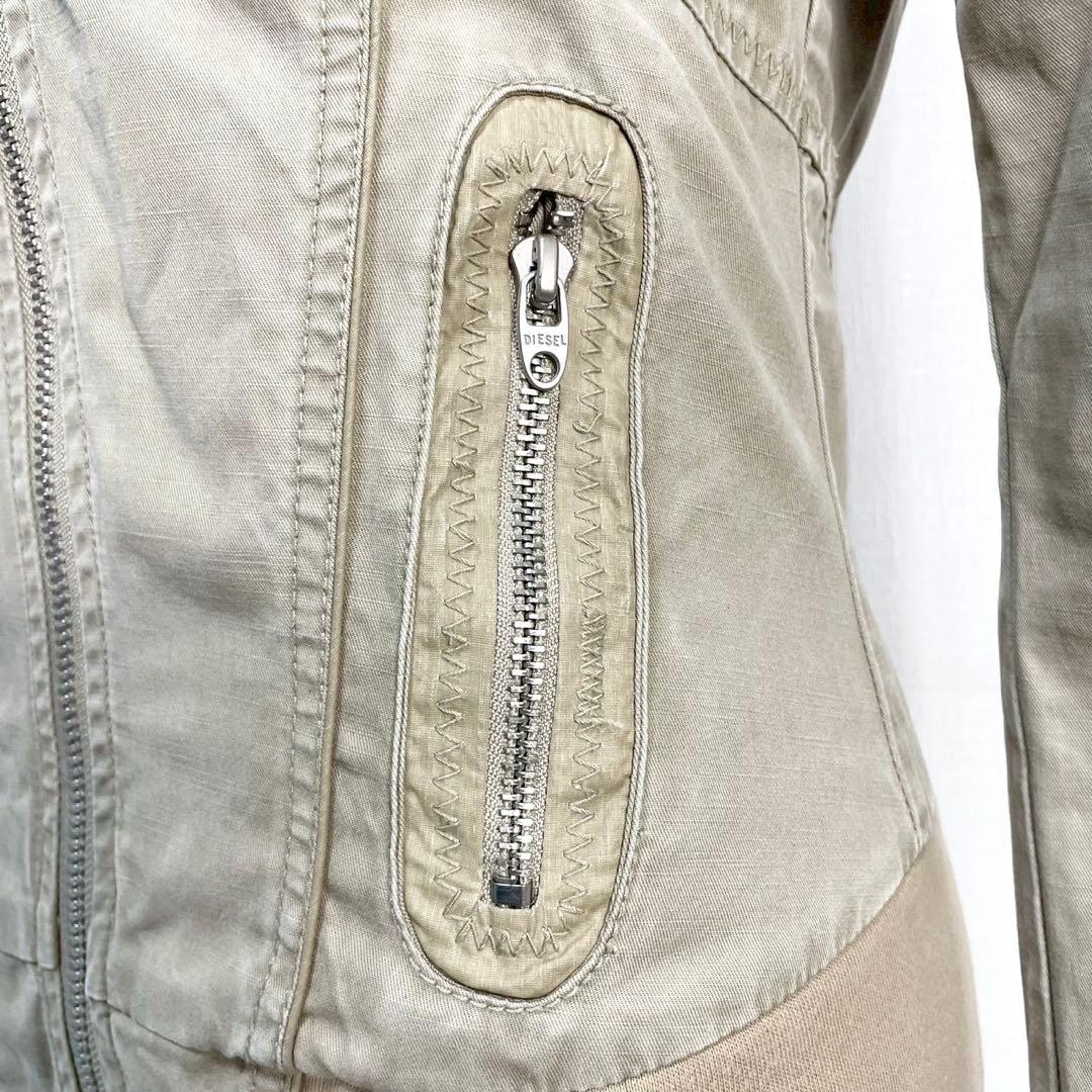 y2k❤️ 00s DIESEL 4ジップポケット ウエストシェイプ ブルゾン