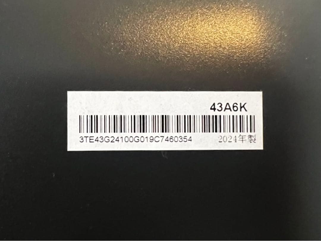 【✴︎最終値下げ】Hisense 4K 液晶テレビ　43インチ　43A6K