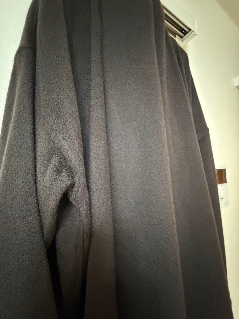 美品。Salvatore Ferragamo カシミヤダークブラウンコート
