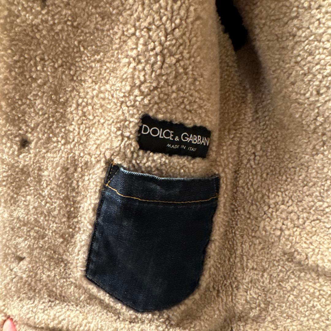 DOLCE & GABBANA デニム シェルパ襟 ジャケット M 正規品