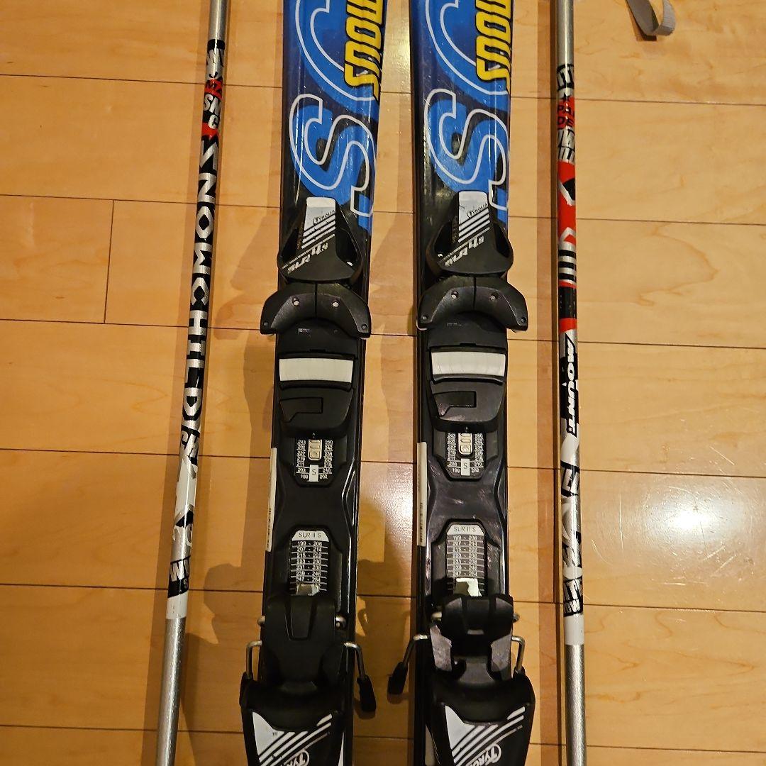 スノーカービング スキー板120 、 ポール90、セット 販売