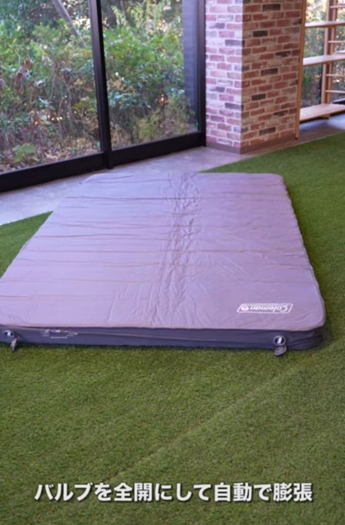 【美品】インフレーターマットハイピーク（ダブルサイズ）／状態◎