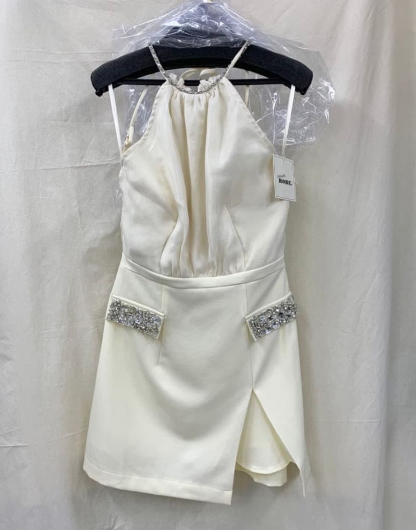 アイボリー　4051 アニエル　ローブドフルール　ブリエ　キャバドレス