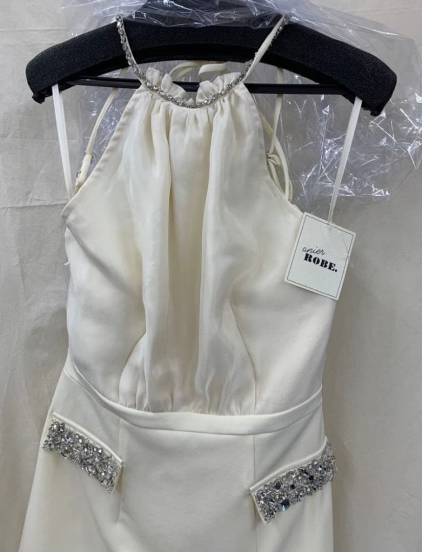 アイボリー　4051 アニエル　ローブドフルール　ブリエ　キャバドレス