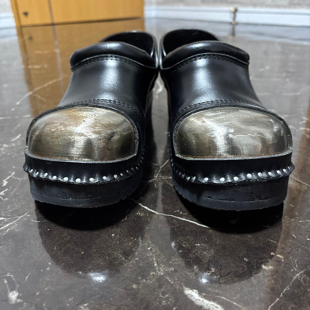 ブラックレザーシューズ スチールトゥ