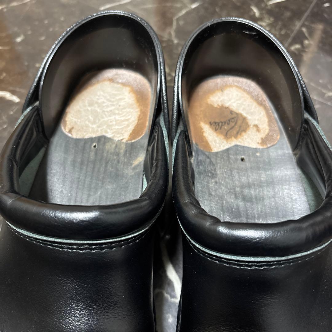 ブラックレザーシューズ スチールトゥ