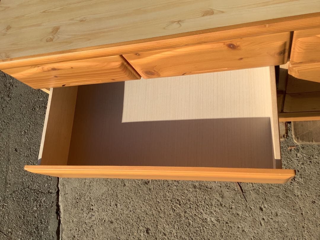 ヒョンオク 木製3段チェスト クリミール 8杯 アイクラフト