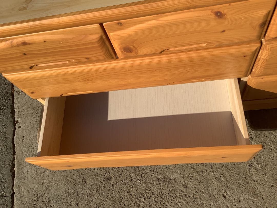 ヒョンオク 木製3段チェスト クリミール 8杯 アイクラフト