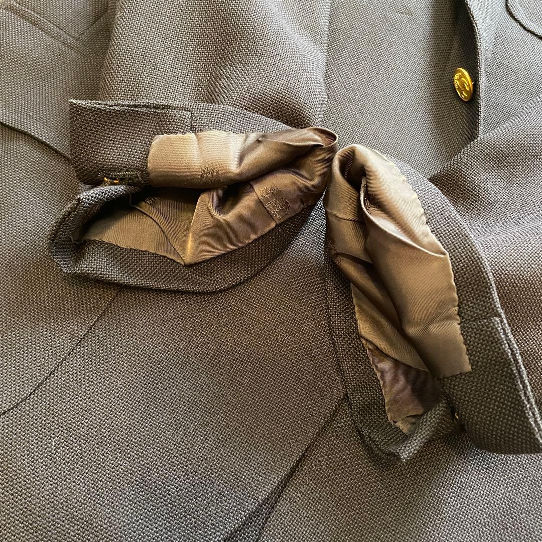 【良品】ブルックスブラザーズ 紺ブレ 金ボタン モヘア混 パーソナルオーダー L