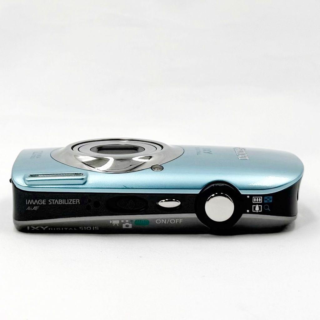 キヤノン IXY DIGITAL 510 IS ブルー コンデジ カメラ 中古