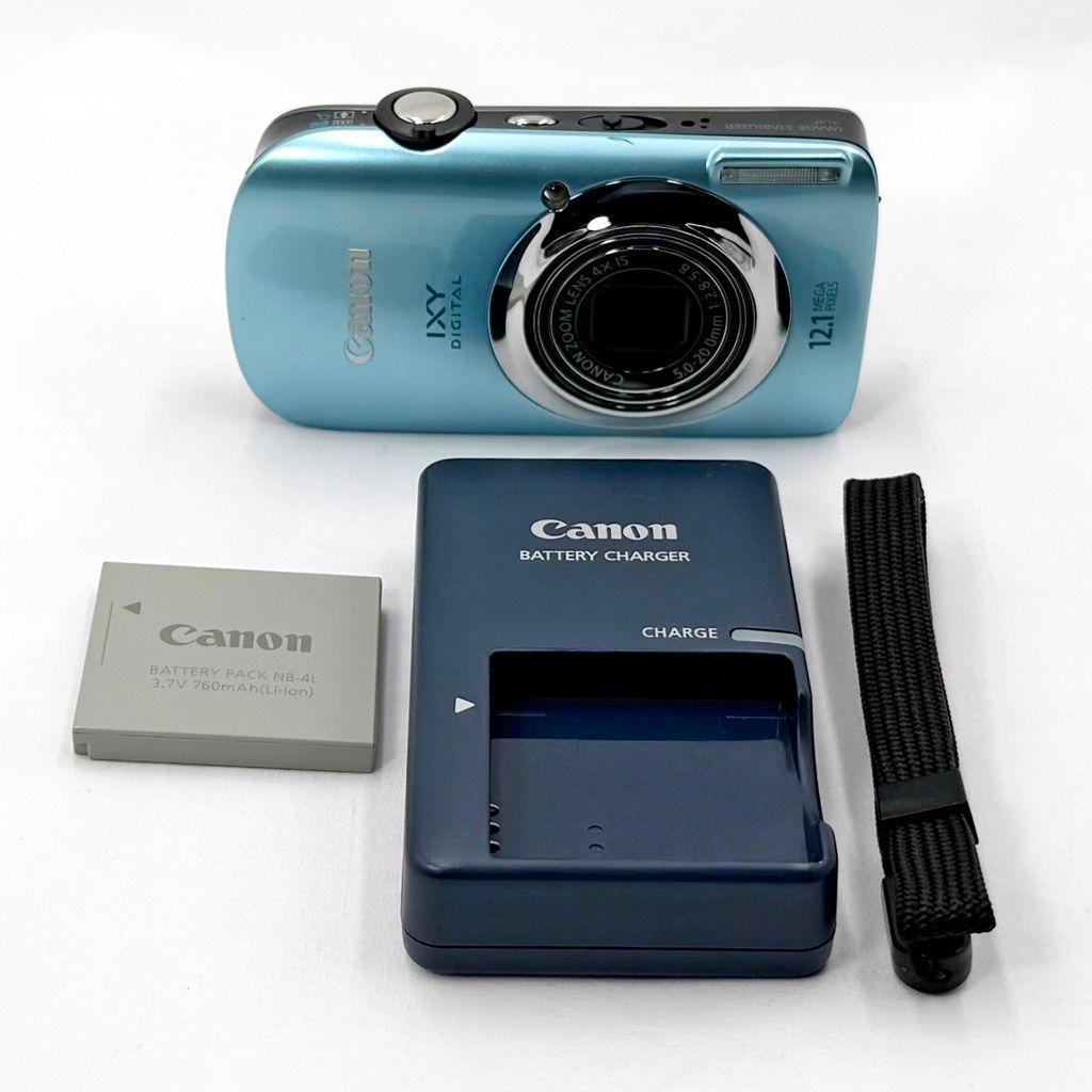 キヤノン IXY DIGITAL 510 IS ブルー コンデジ カメラ 中古