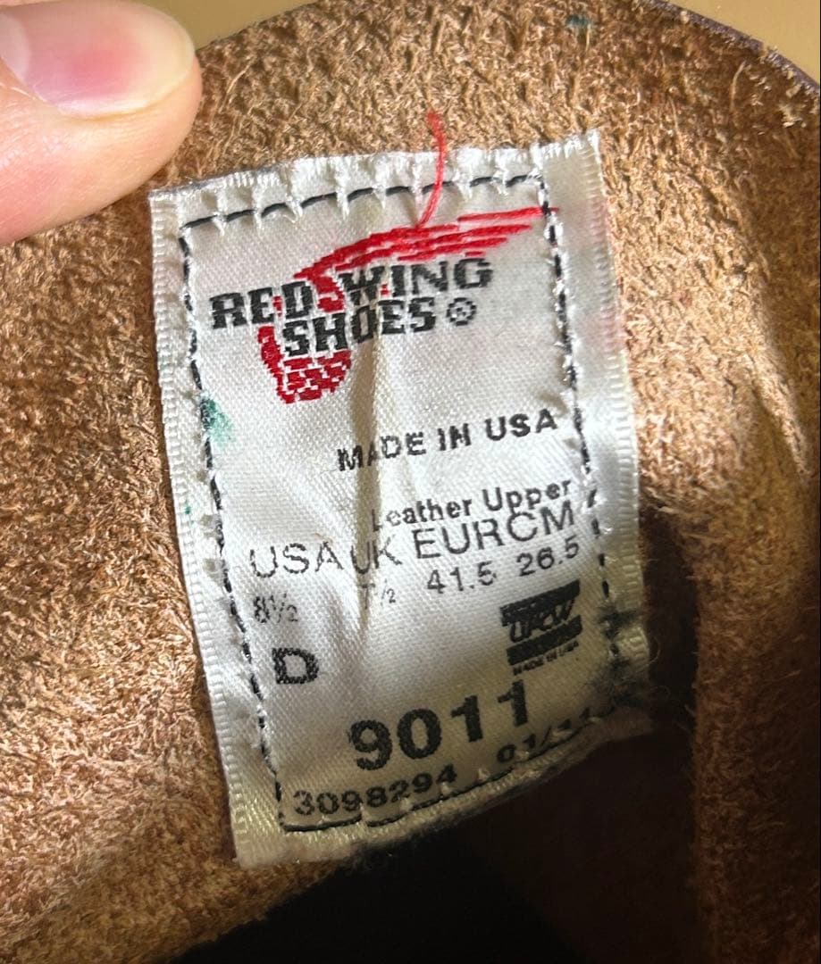 RED WING 9011 ベックマン ブラックチェリーフェザーストーン26.5