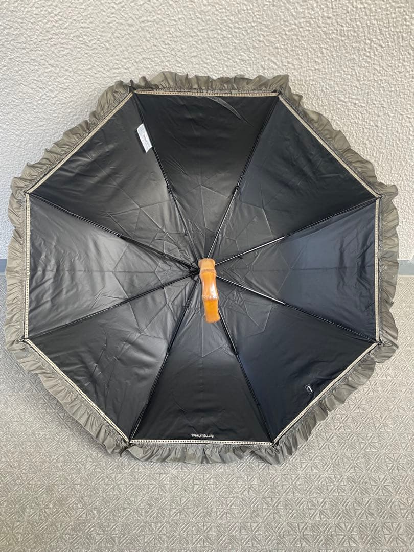 ジルスチュアート　晴雨兼用パラソル　カーキ色