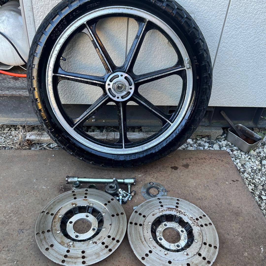 だ*ん様 KZ650 Z650 フロント　ホイール ローターセット