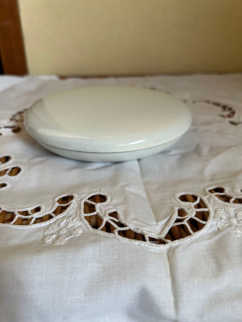 金森正起　菓子器　琺瑯　未使用品