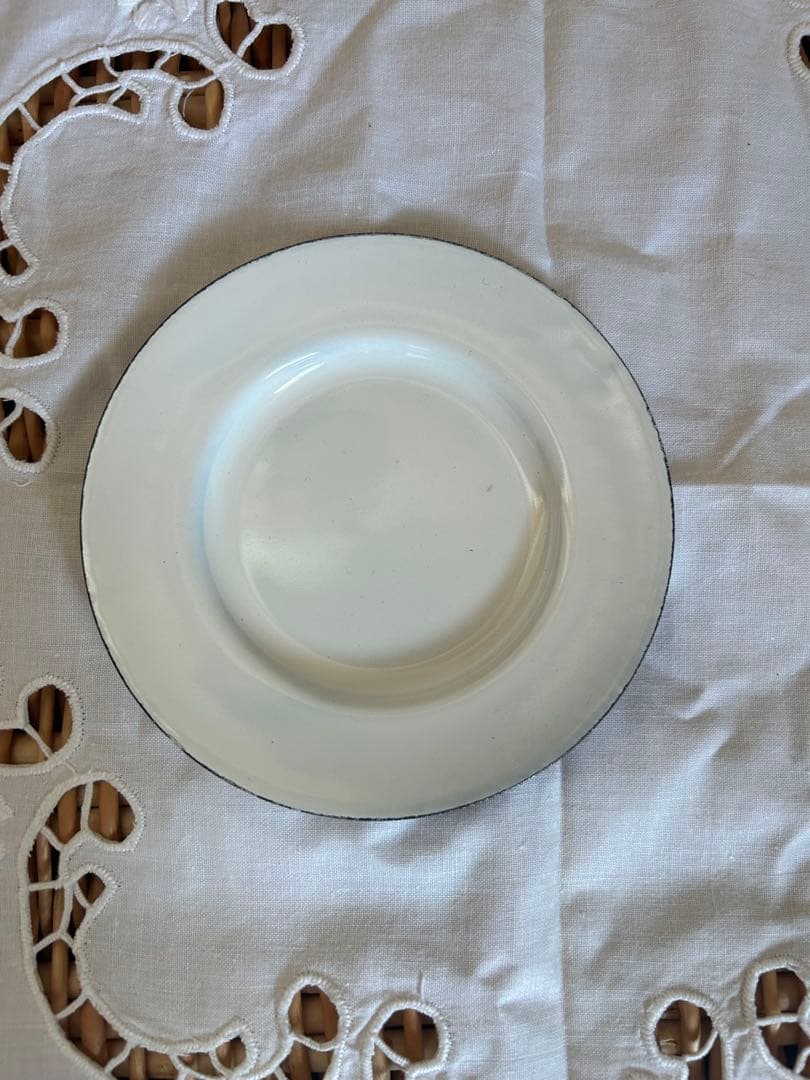 金森正起　菓子器　琺瑯　未使用品