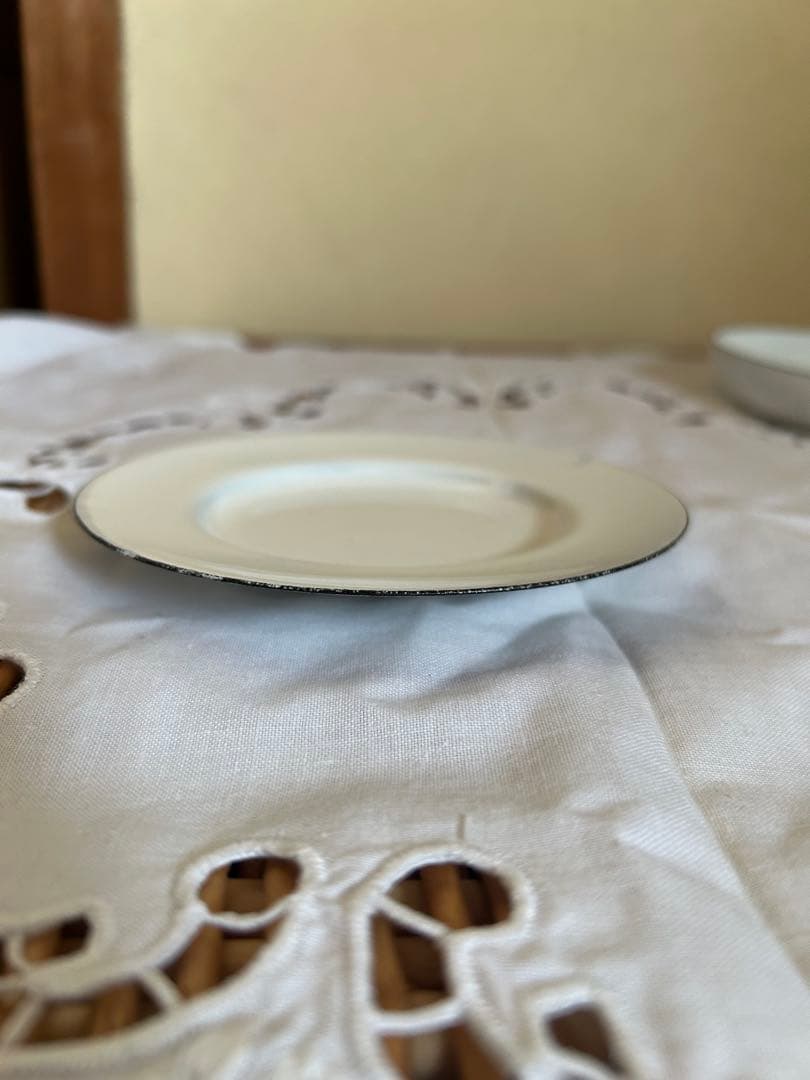 金森正起　菓子器　琺瑯　未使用品