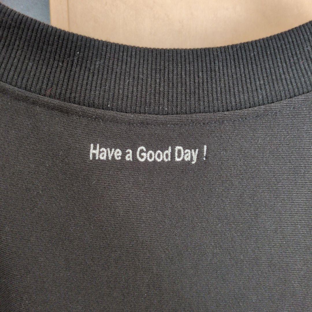 DOUDOU ハーフジップスウェット チャコールグレー