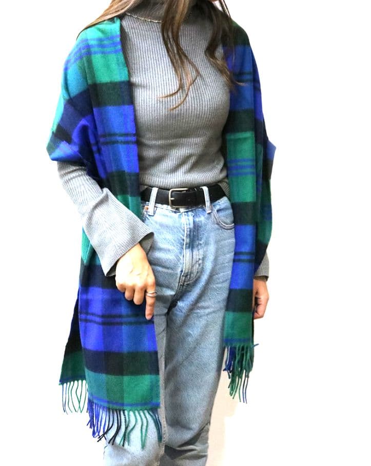 【美品】Johnstonsジョンストンズオブエルガンカシミヤ100%ストール