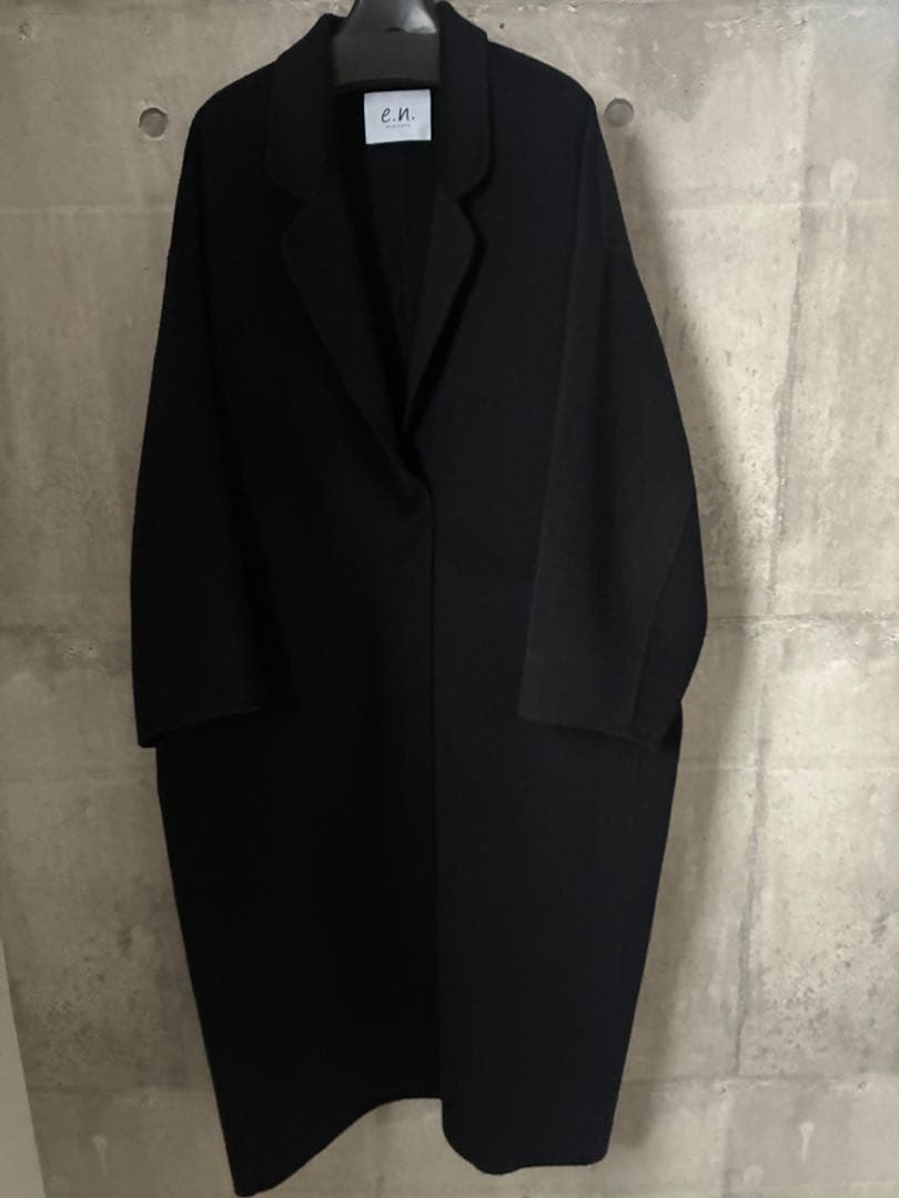 evernavyエバーネイビー　リバーロングコクーンコート　MT ネイビー