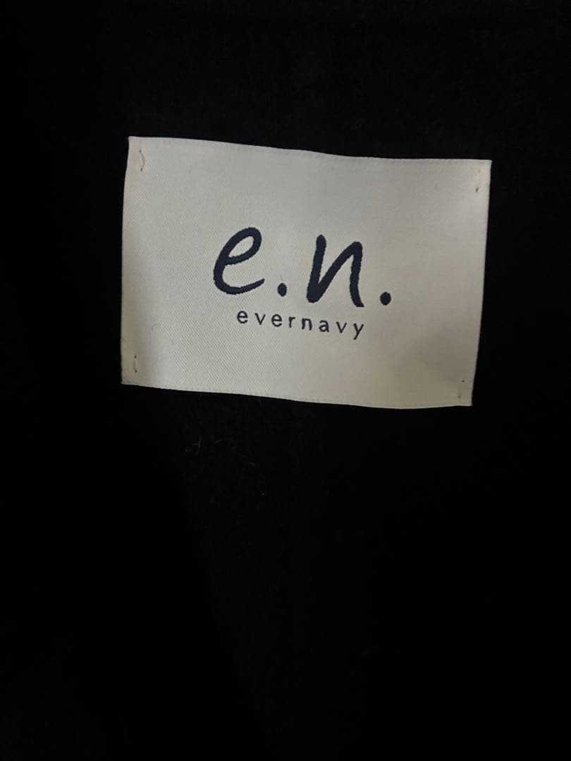 evernavyエバーネイビー　リバーロングコクーンコート　MT ネイビー