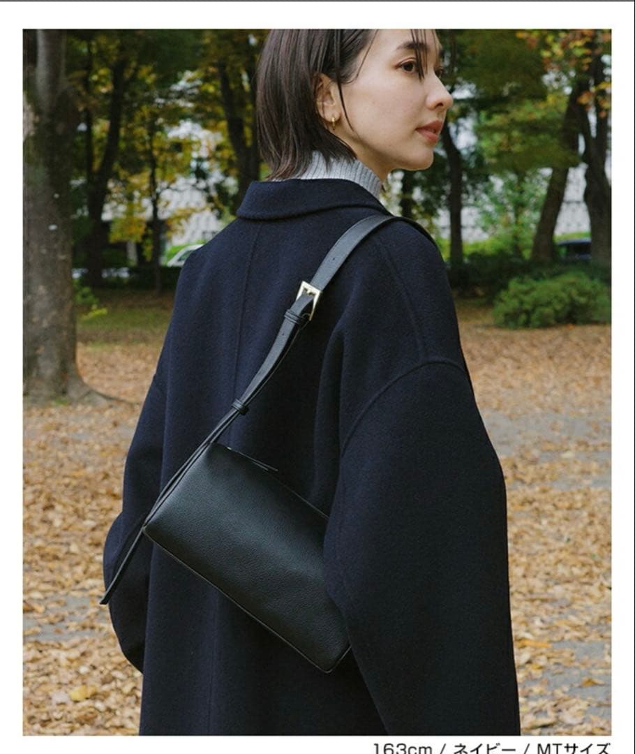 evernavyエバーネイビー　リバーロングコクーンコート　MT ネイビー