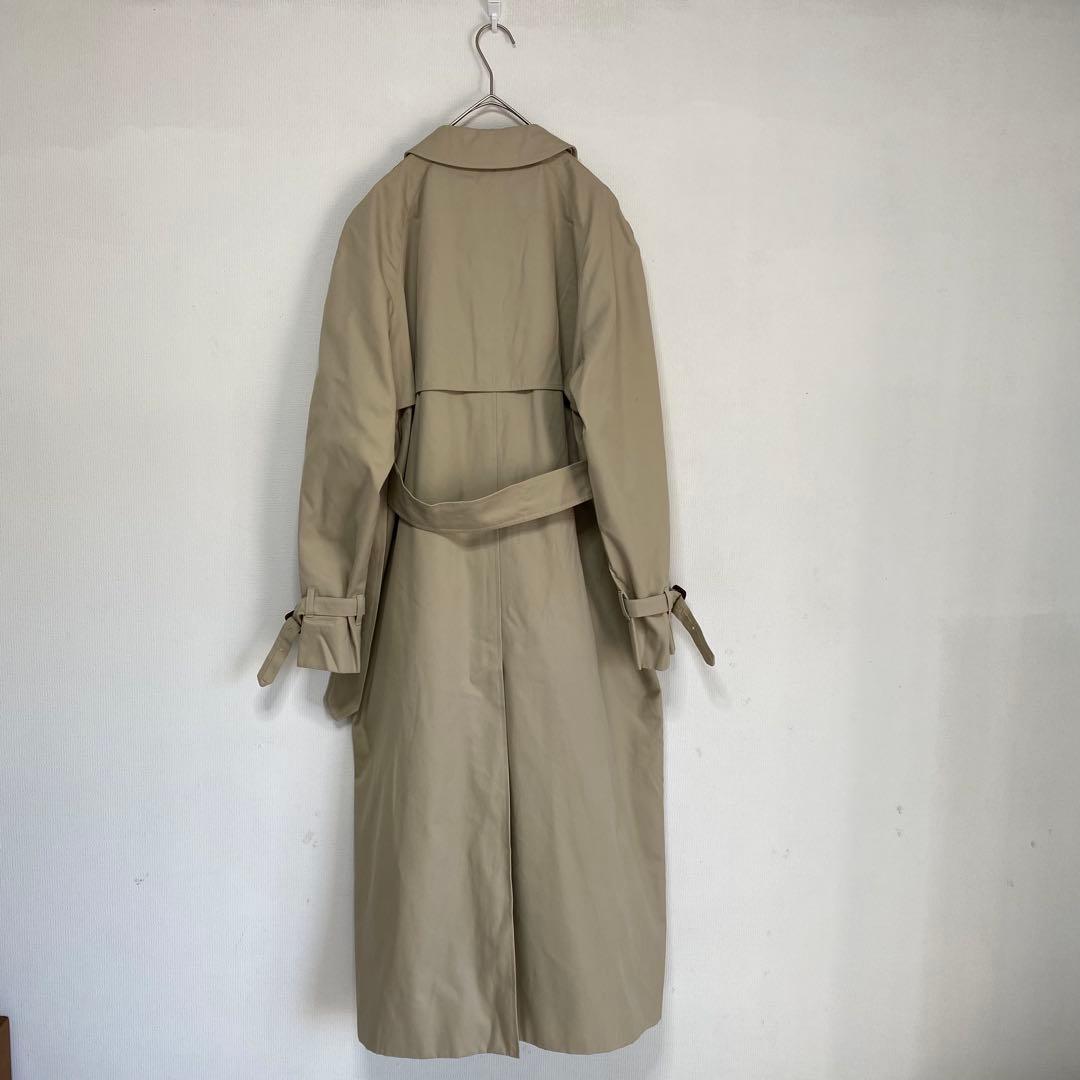 【Aquascutum】ステンカラーコート　裏地チェック【3F】イングランド製