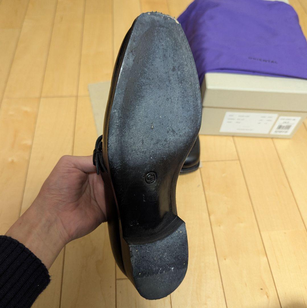 ORIENTAL ブラック ローファー バックル付き　24.5--6.5