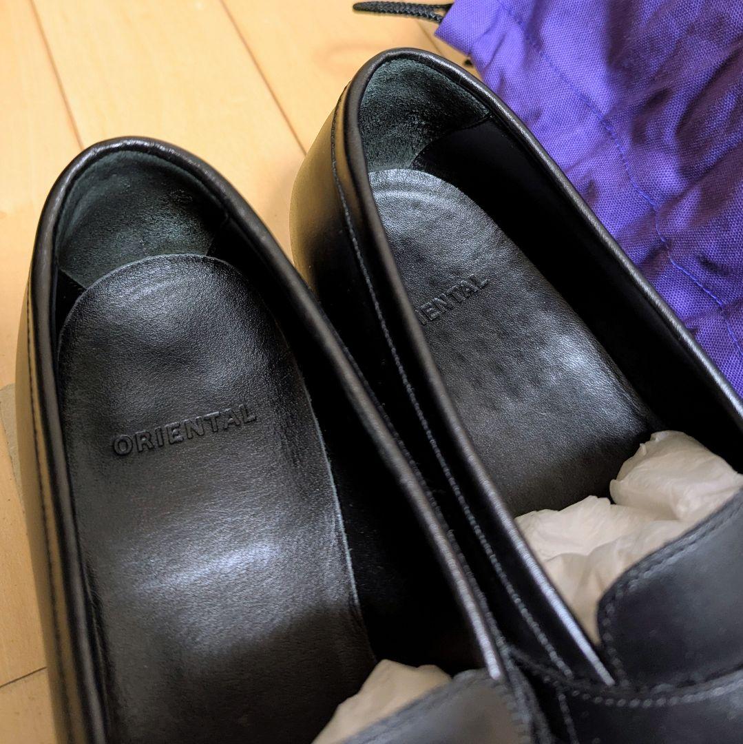 ORIENTAL ブラック ローファー バックル付き　24.5--6.5
