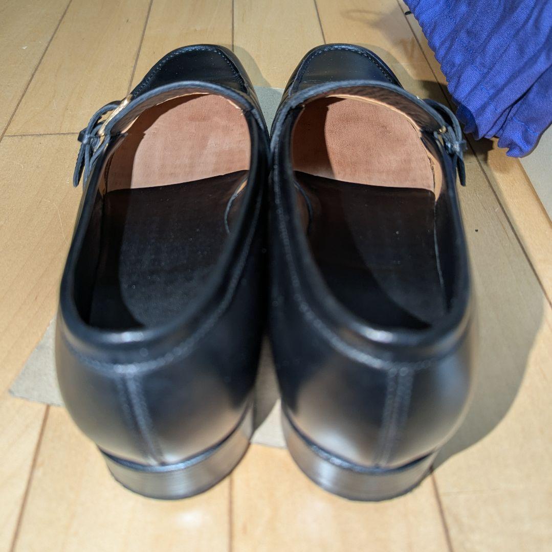 ORIENTAL ブラック ローファー バックル付き　24.5--6.5