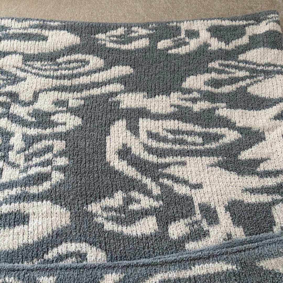 KASHWERE カシウェア　ダマスク ブランケット Silver/Cream