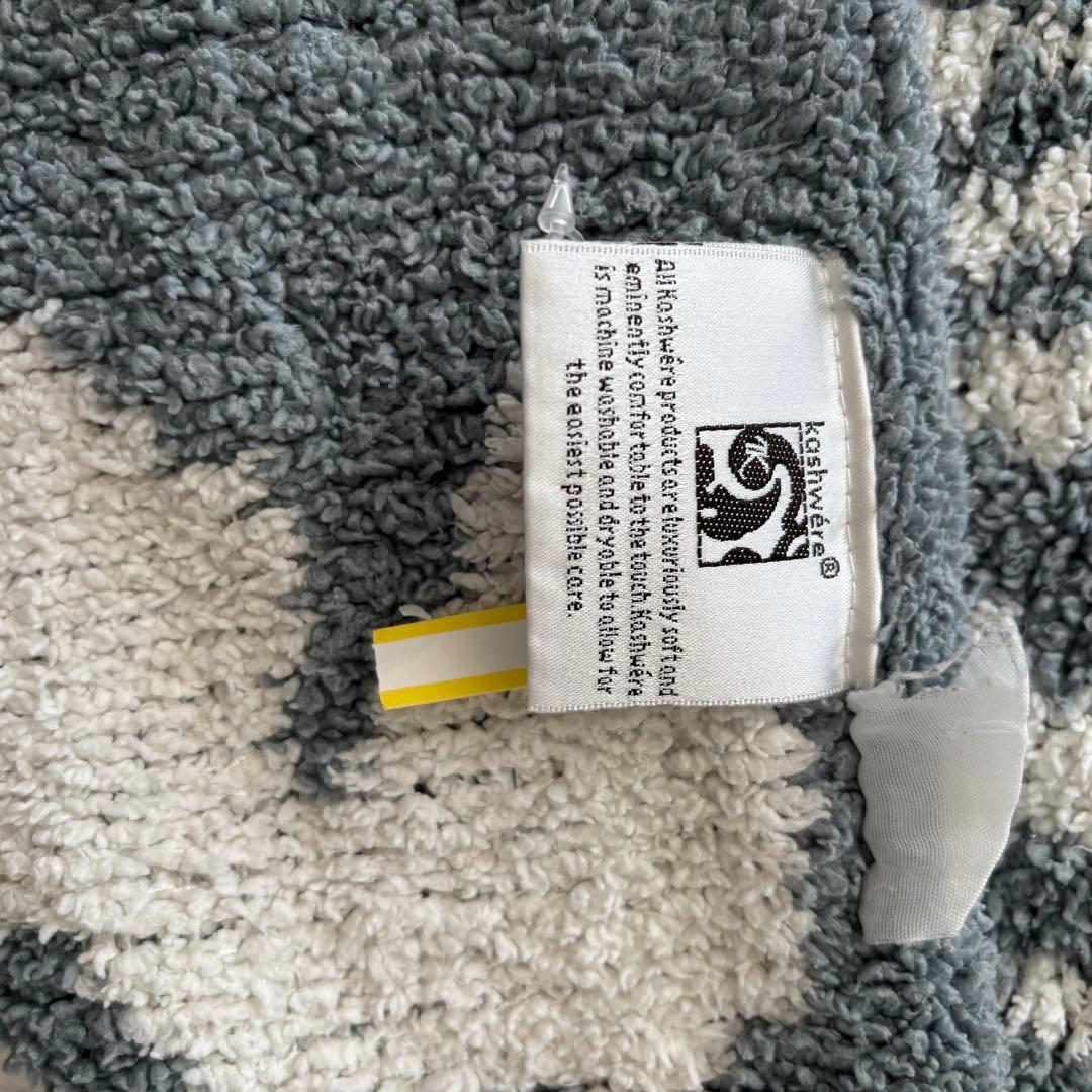 KASHWERE カシウェア　ダマスク ブランケット Silver/Cream