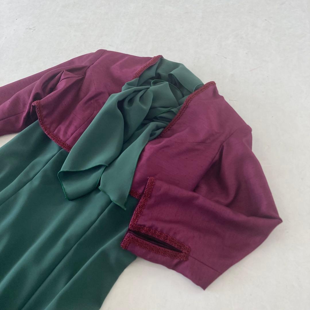 美品 フラメンコ衣装 ワンピース ボランテ オーダーメイド ボレロ・タイ付き