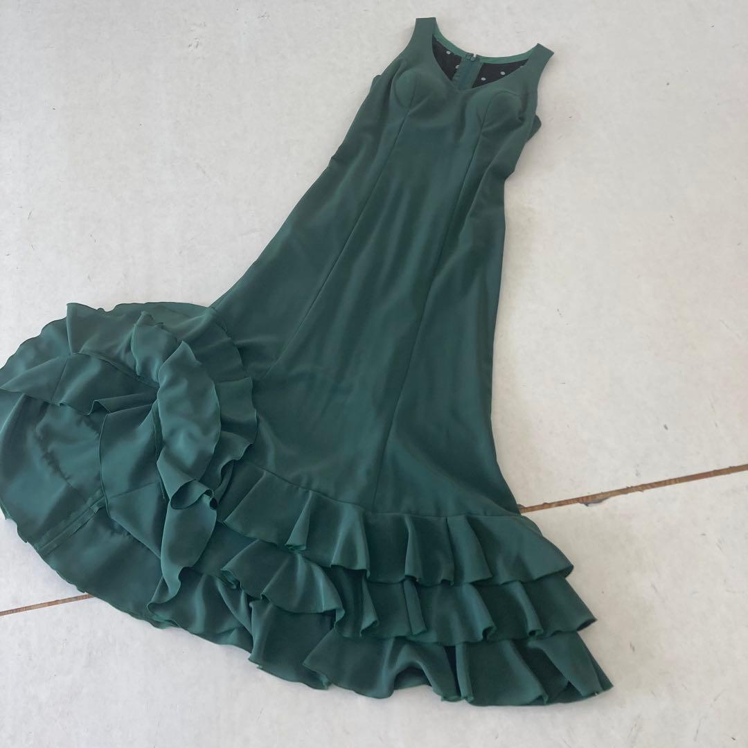 美品 フラメンコ衣装 ワンピース ボランテ オーダーメイド ボレロ・タイ付き