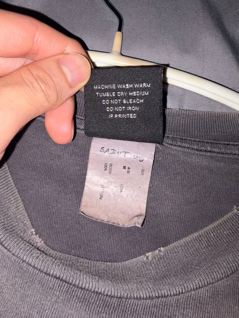 【正規品】SAINT MICHAEL / SS TEE SM6 BLACK