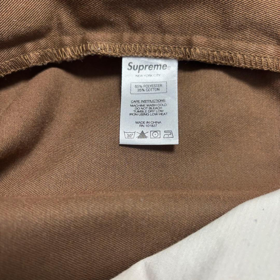supreme work pant brown シュプリーム ワークパンツ 茶