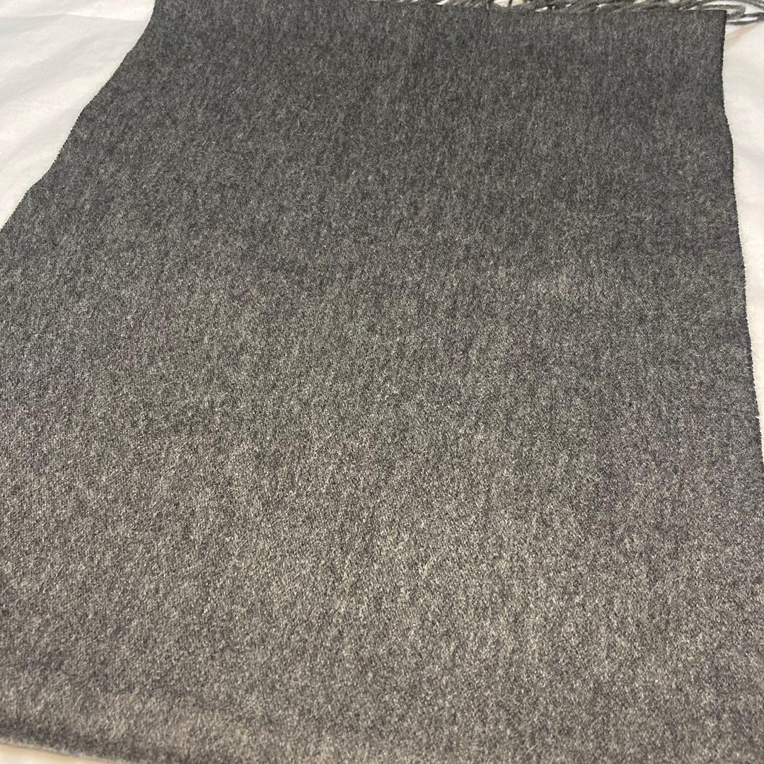 極美品 トゥモローランド カシミヤ100％ リバーシブル マフラー ブラック