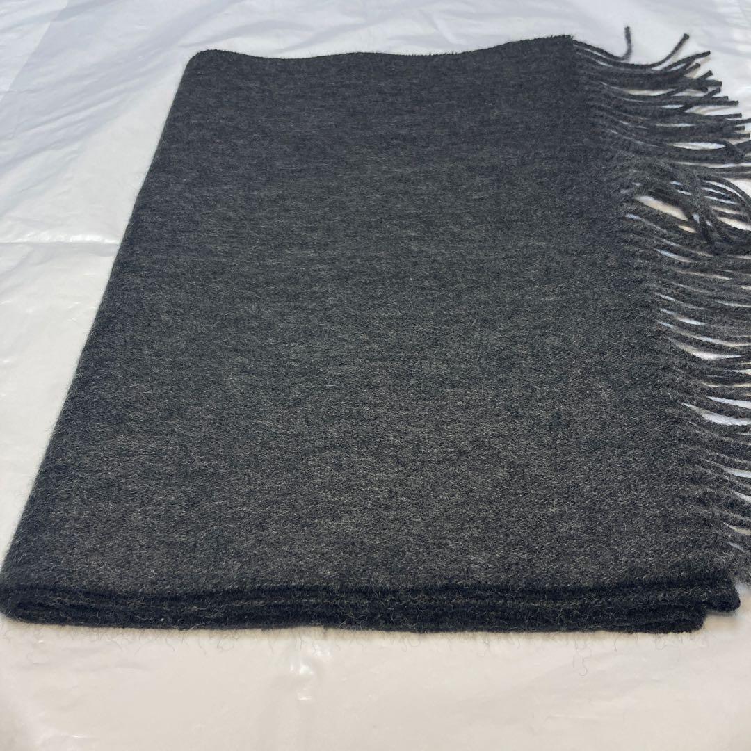 極美品 トゥモローランド カシミヤ100％ リバーシブル マフラー ブラック