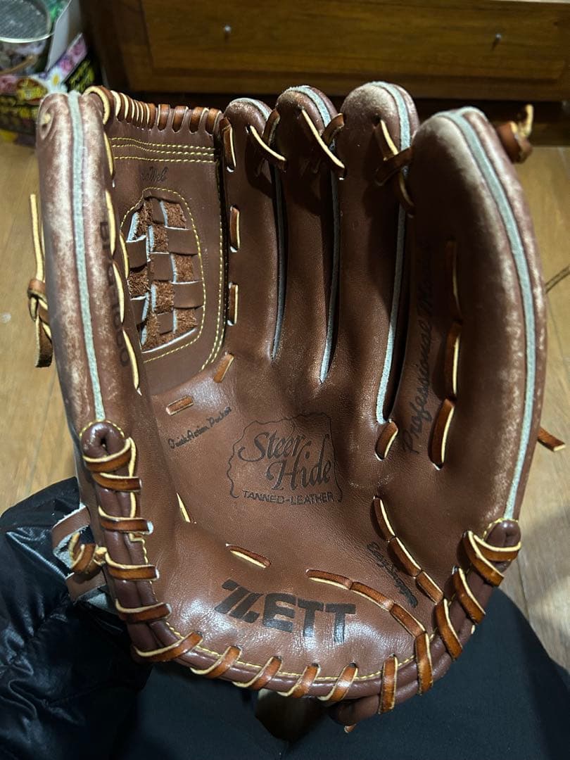 ZETT 硬式グローブ ステアハイドレザー ブラウン