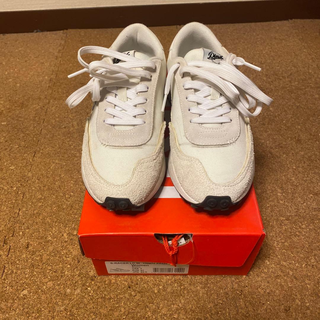 DIESEL ホワイト スニーカー 24cm