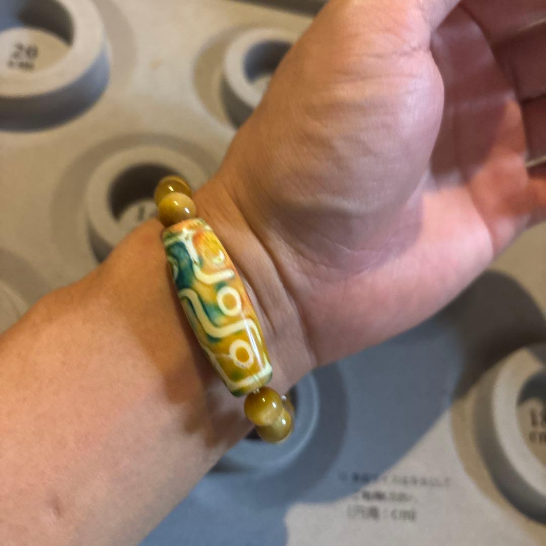 すんごい！仕事運！九眼天珠と水晶！色珍しい！ズーンとくる！