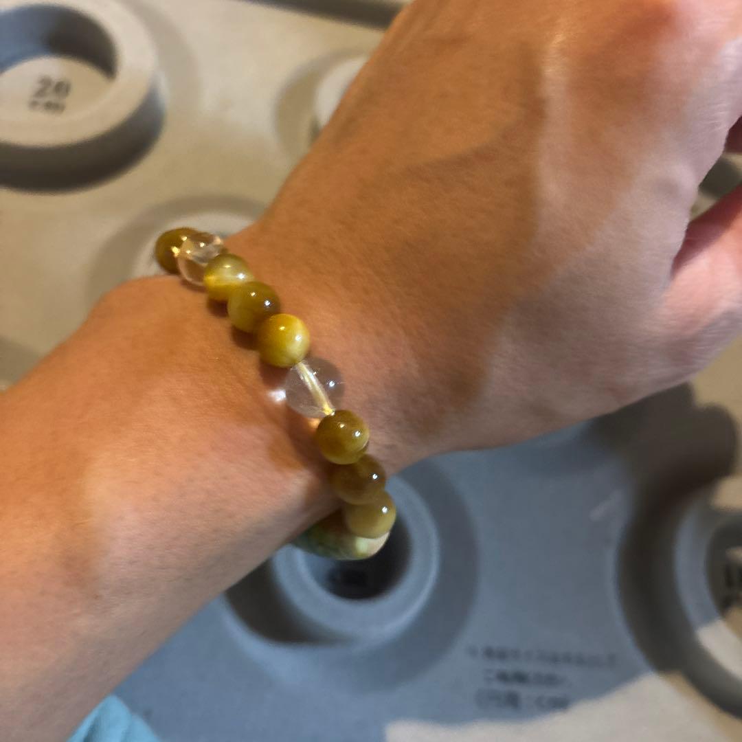 すんごい！仕事運！九眼天珠と水晶！色珍しい！ズーンとくる！