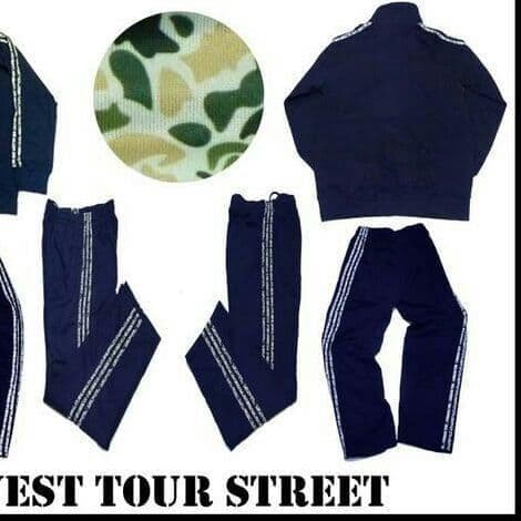 無料送料ウェッサイ セットアップ WESTTOUR USA 迷彩ストライプ新品