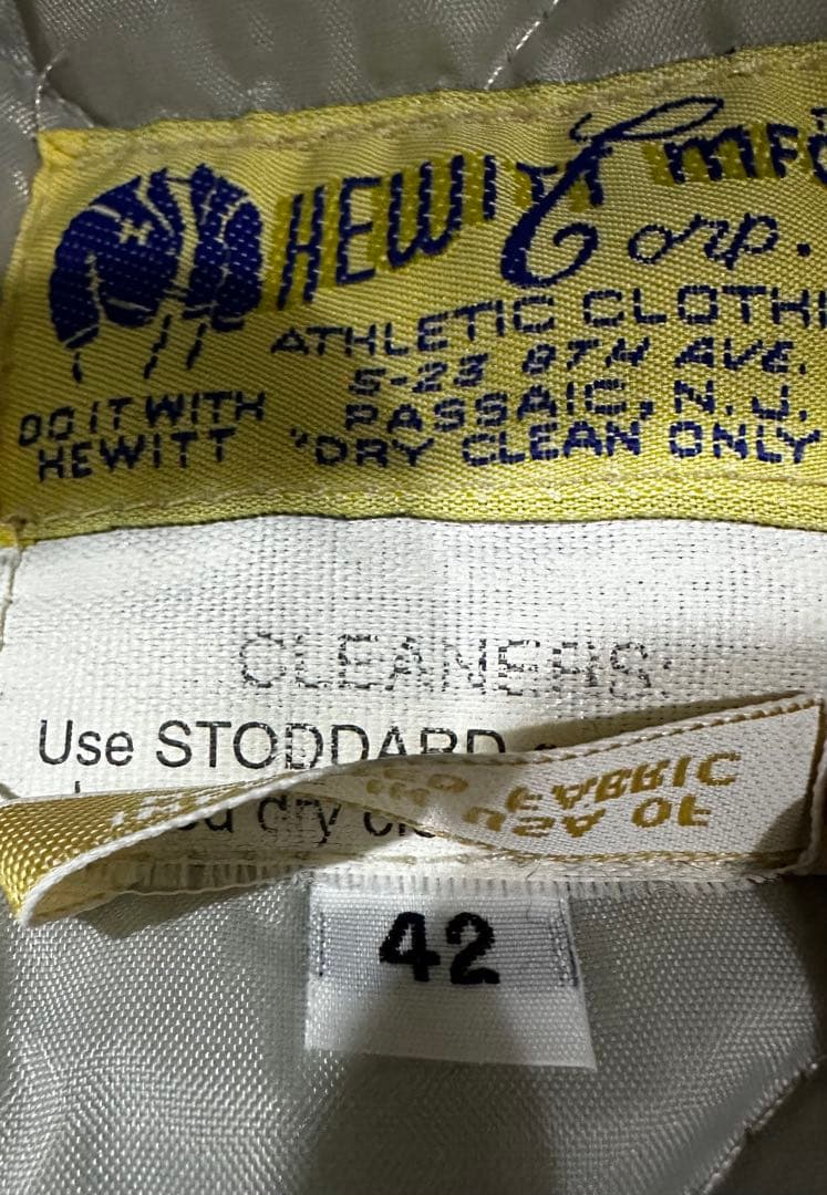 し*こ様 hewitt mfg　バックドロップ　スタジャン　XL