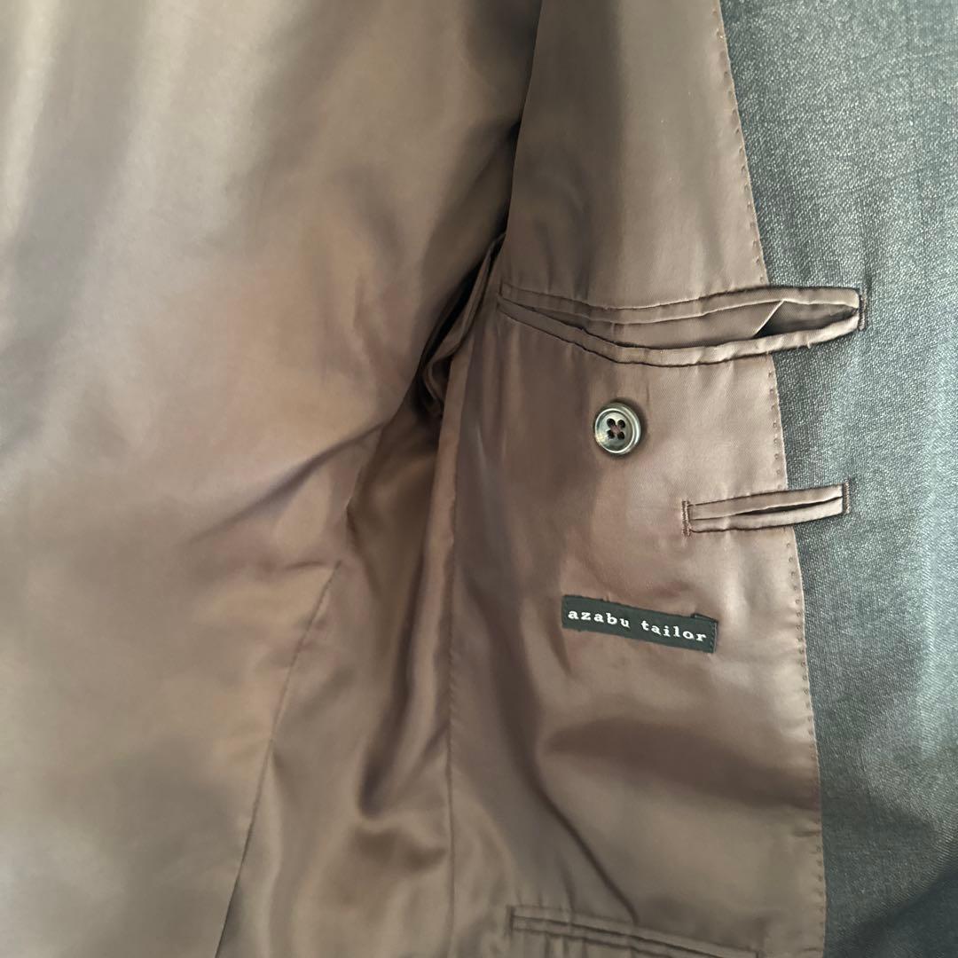 【極美品】麻布テーラー 3ピーススーツ ブラウン 180cm/70kg前後の方