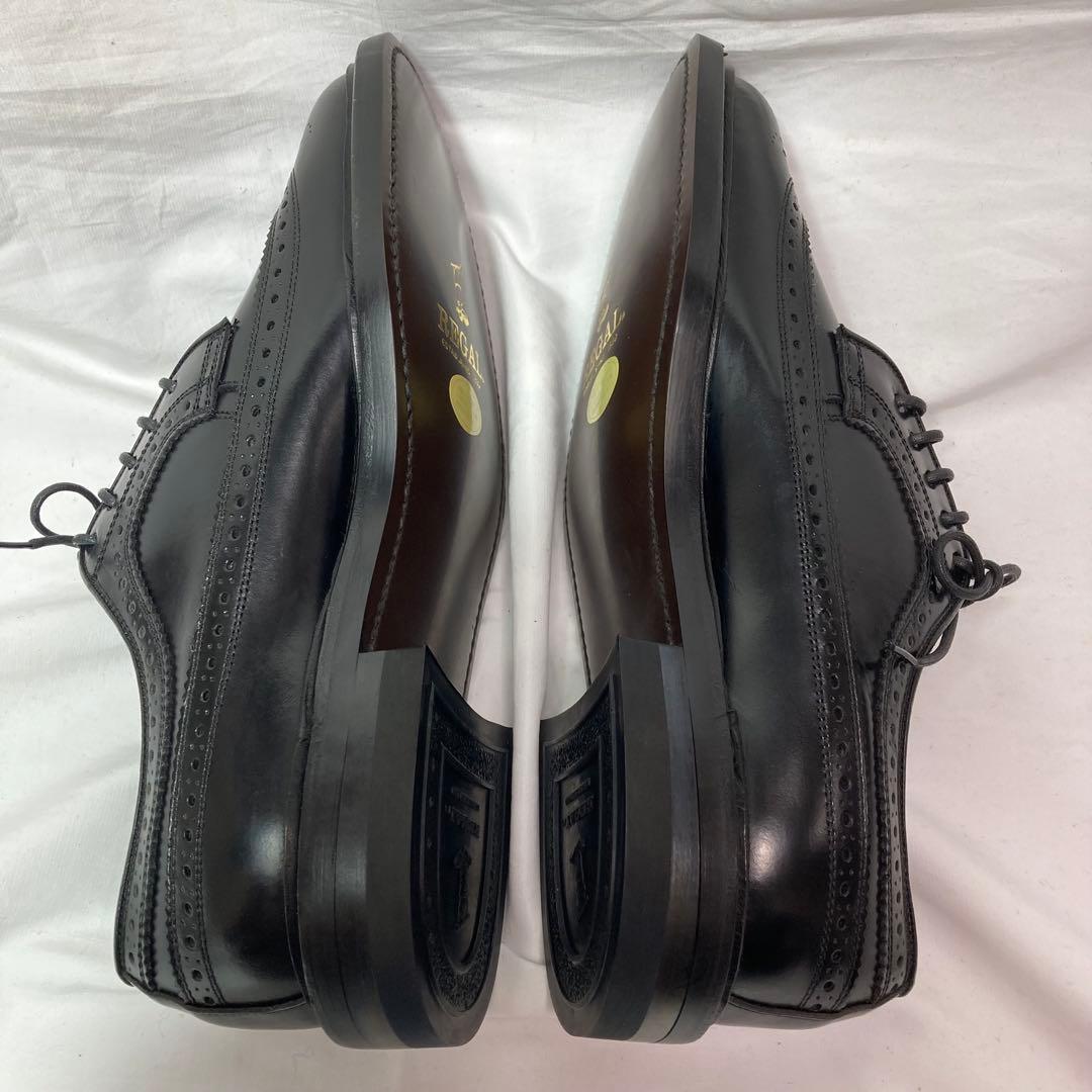 未使用 REGAL リーガル　ウイングチップ　外羽根　25EE 黒　2589