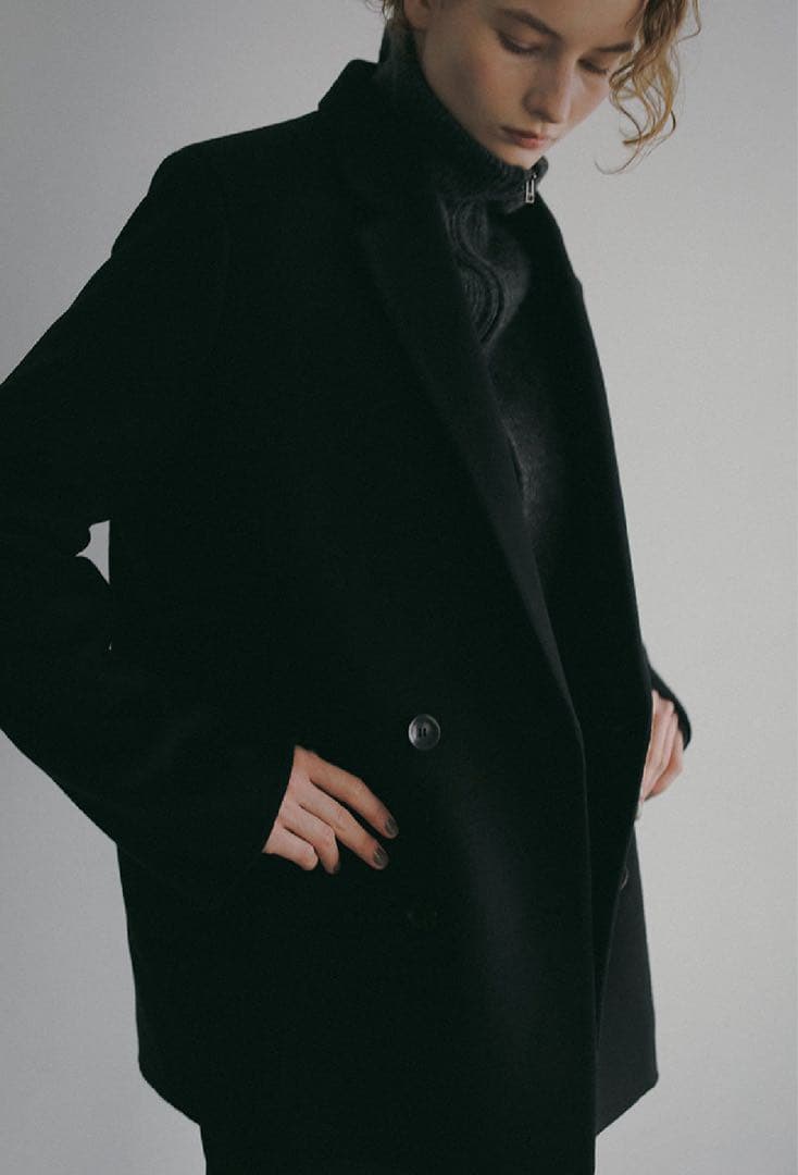 HER. カシミヤブレンドオーバージャケット