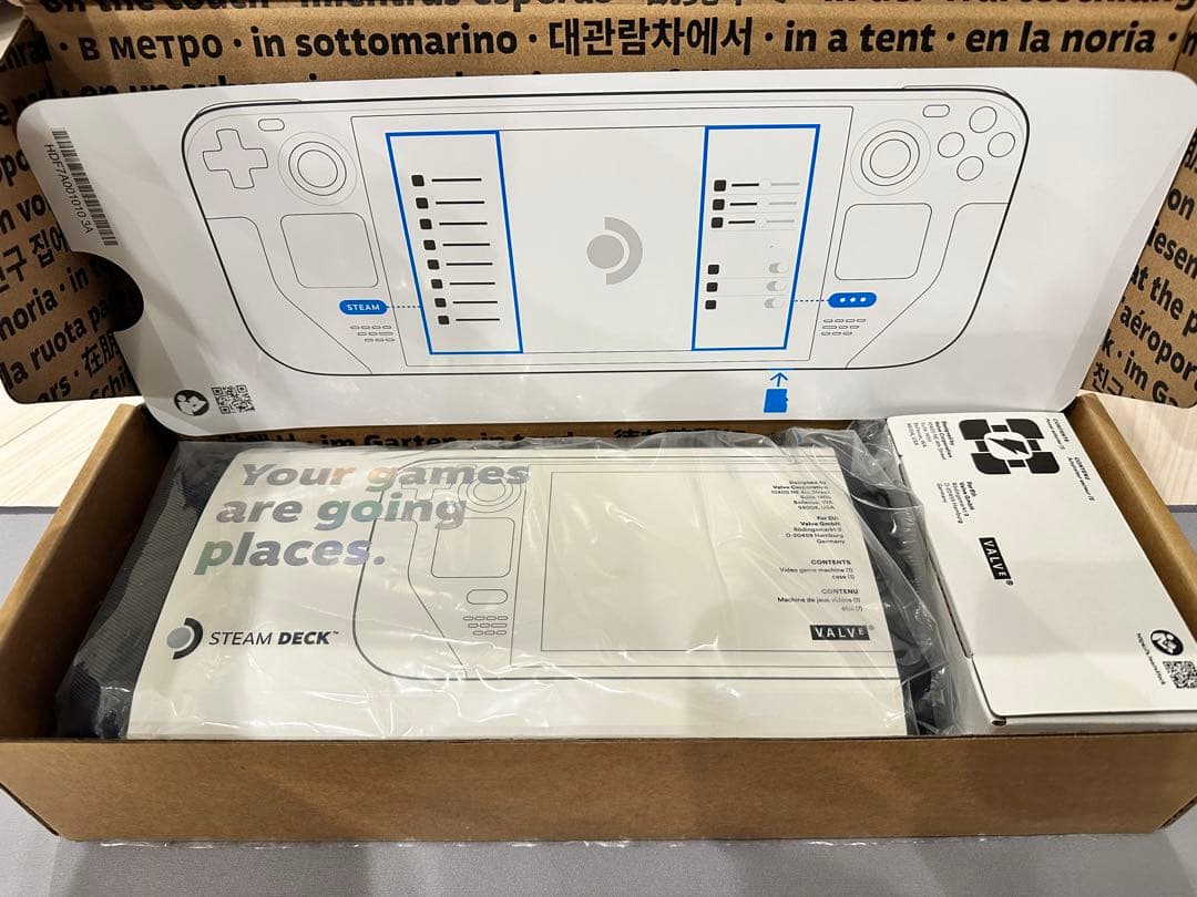 Steam Deck 64GB LCD+保護ケース2種+microSD512