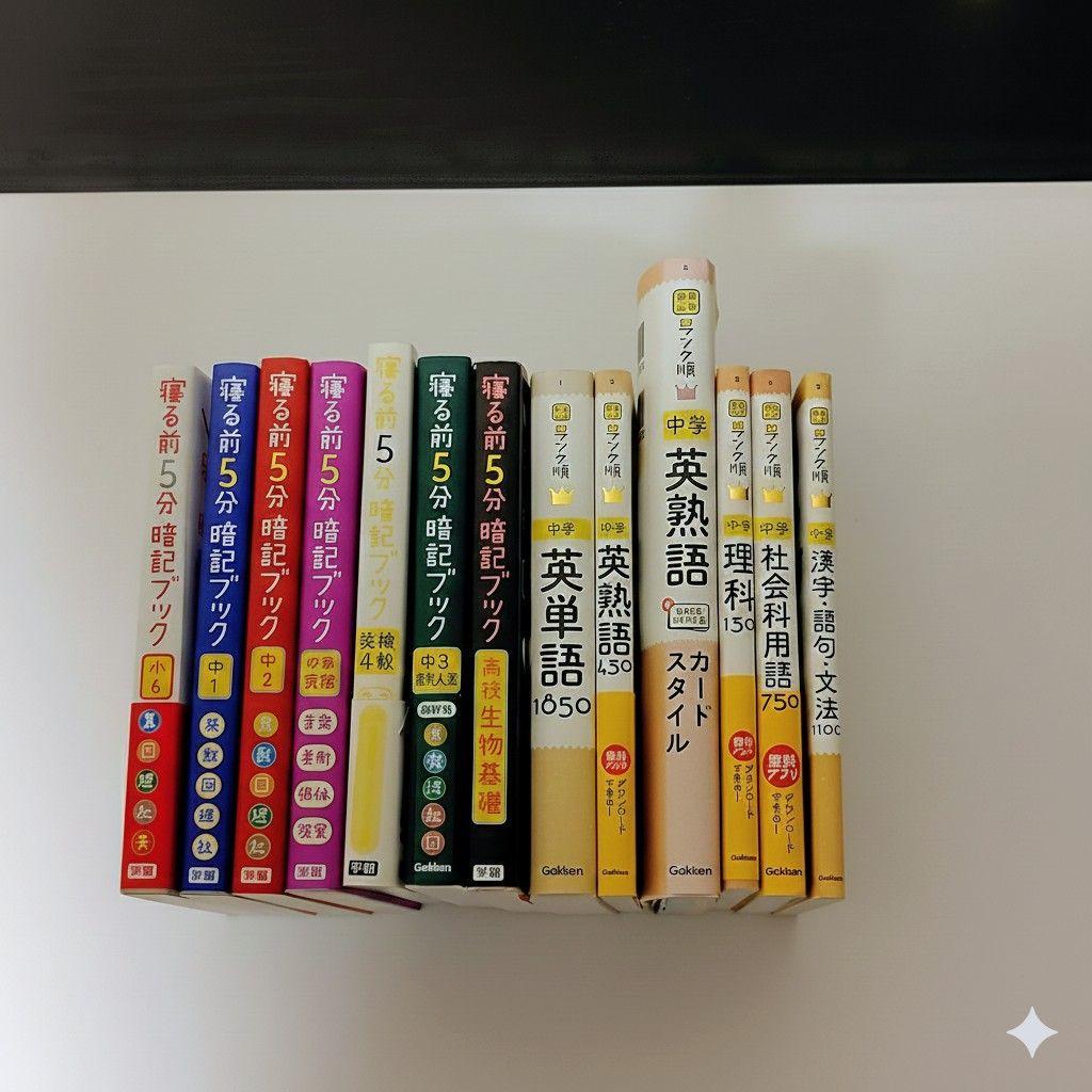 【13冊セット】中学高校入試 ランク順・寝る前5分暗記ブック まとめ売り